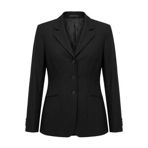RJ Classics Black Herringbone Equestrian Show Coat Jacket 4L Washable 000354